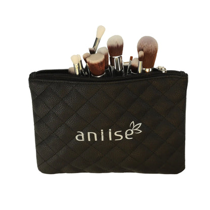 Set de 15 Brochas de Maquillaje Profesionales (Sintéticas)