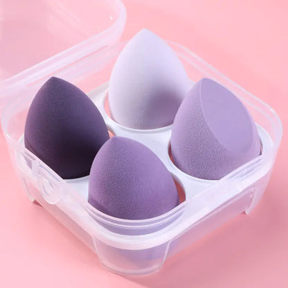 Set de 4 Esponjas de Maquillaje (Para Seco y Húmedo)