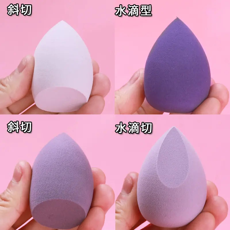 Set de 4 Esponjas de Maquillaje (Corte Biselado)