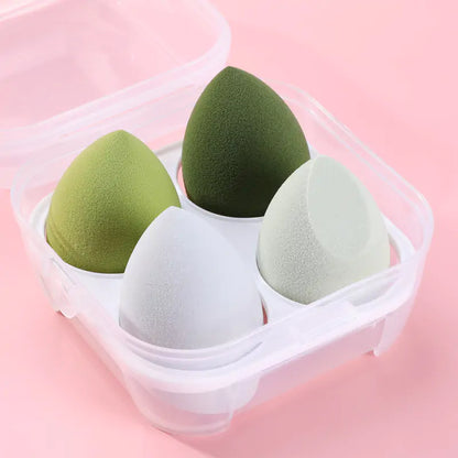 Set de 4 Esponjas de Maquillaje (Para Seco y Húmedo)